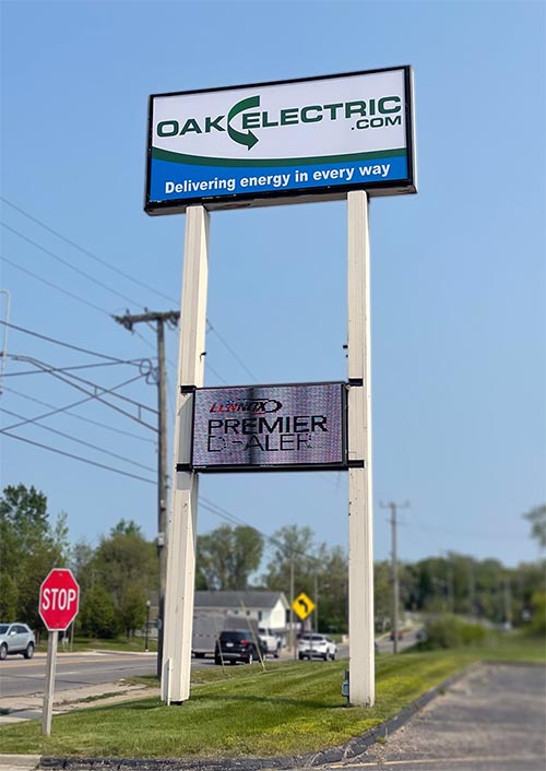 Outdoor sign of Oak Electric - Electricians in Waterford, Mi